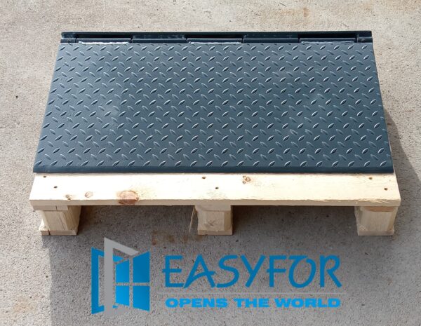 Lippa, 800x400mm, RAL7016 tumma harmaa, Nostopöytä, ASENNETTUNA!